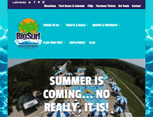 Tablet Screenshot of bigsurfwaterpark.com